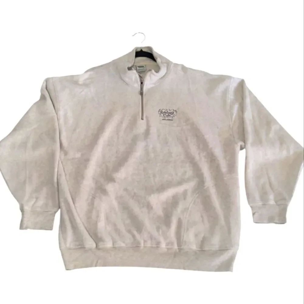 VTG NWT RAINFOREST Men's GRAY Zip-Up Sweater XXL
